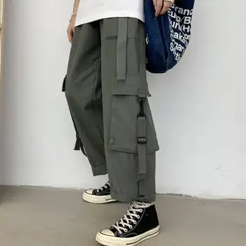 

Cool Cargo Pants Women Casual Joggers High Waist Loose Female Hip Hop Trousers Korean Punk Pants Funny Capri Streetwear Women