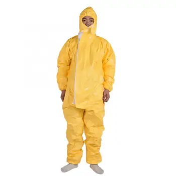 

Class C Anti-corrosion Hooded Protective Coverall Suit Chemical Liquid Protection Clothing Protective Suit
