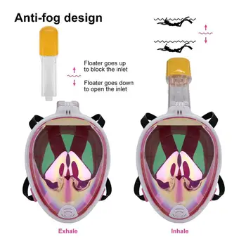 

Dry Submersible Mask Scuba Natatorium Breathing Tool 3 Colors S/L Snorkel Breather Pipe Swimming Mask Diving