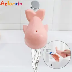 Extension de robinet en forme de dauphin, outils de lavage des mains pour bébés, accessoires pour le bain, auge pour enfants, cadeau pour bébés 