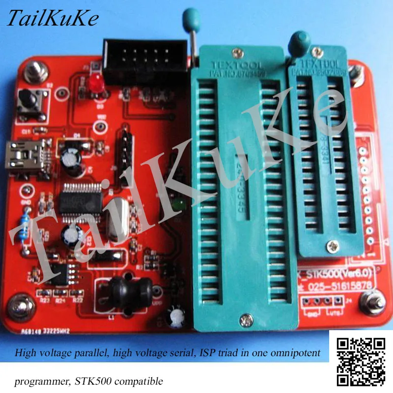 AVR High Voltage Parallel Programmer, High Voltage Serial stk500 ...