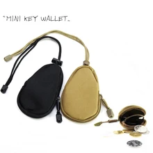 Мини Тактический Кошелек для монет, кошелек, держатель для ключей, сумка для переноски, армейский военный маленький аксессуар, сумка, переносная с кольцом для ключей