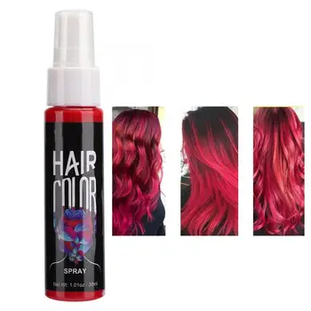 

30ml Modeling Hair Coloring Spray For Party Instant Fast Dry Hair Color Wax Long Lasting Waterproof Hair Paint Wax