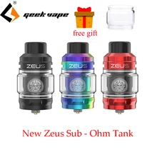 Geekvape Zeus sub Ом бак 5 мл емкость распылитель с сеткой Z1 катушка 0.4ом/0.2ом ZEUS SUBOHM Танк для Aegis мод VS ZEUS X
