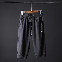 Хлопковые трикотажные шорты для мужчин, повседневные, летние,, короткие, Homme, уличная одежда, бегунов, хип-хоп, Бермуды, Masculino, пляжные, тонкие, для серфинга, EE6DK