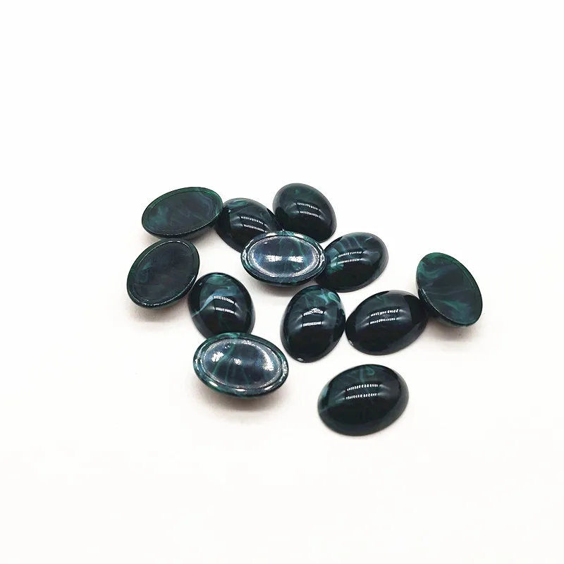 dark green Новое поступление! 18x13 мм 300 шт мраморный эффект плоская задняя овальная форма для сережек аксессуары, детали для серег, заколки для волос аксессуары - Цвет: dark green