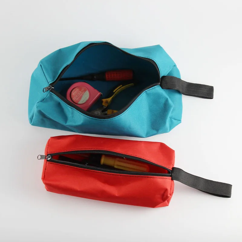 Fishing Travel Makeup Organizer Pouch Bag CaseOxford Canvas Waterproof Storage Hand Tool Bag Screws Nails Drill Bit Metal Parts