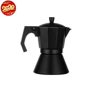 

Household Italian Mocha pot can be placed in induction cooker heating double bottom aluminum coffee pot Italian tea office tea