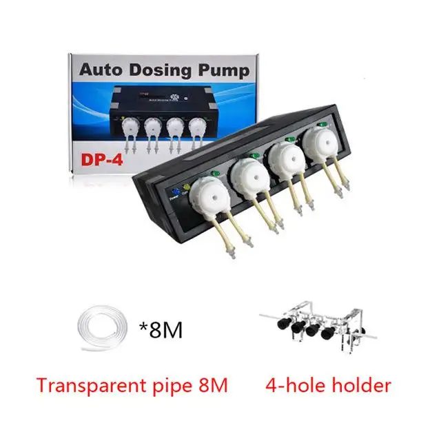 JEBAO DP2 DP3 DP4 DOSER2.4 DOSER3.4 коралловый цилиндр Автоматическая титровка насос перистальтический насос автоматическое дозирование насоса синхронизации - Цвет: DP4 and Accessories