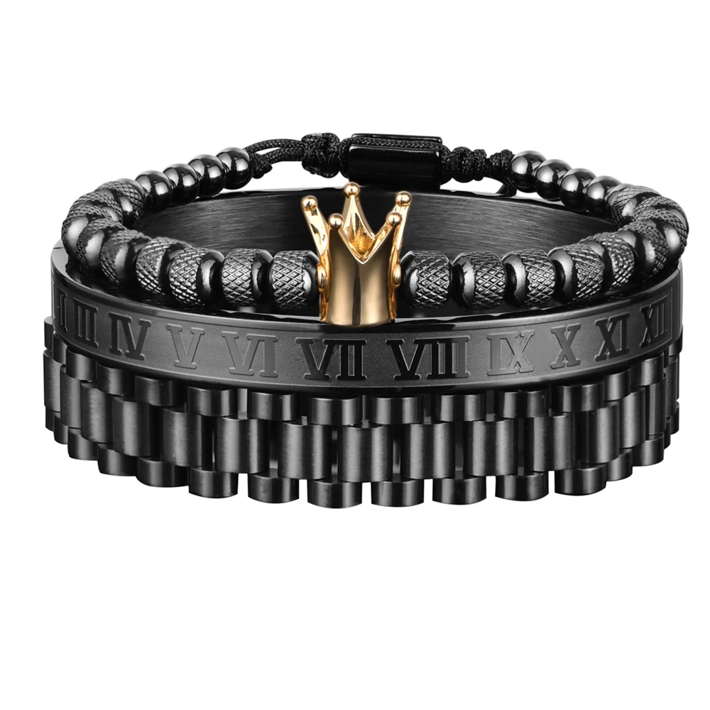 Hd4f2586dad7b4d9eb950867689ba58137 Luxury Crown Roman Numeral Bracelet 12mm Watch Band Stainless Steel Dudes Rollie Hip Hop Macrame Bracelet Wristbands Men Jewelry