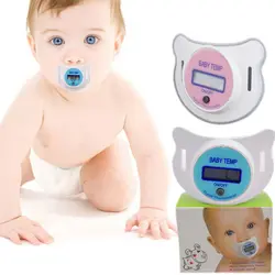 Для новорожденных детей случайный сосать соски термометр мальчиков и девочек силиконовые соски ЖК цифровой термометр Младенцы здоровье