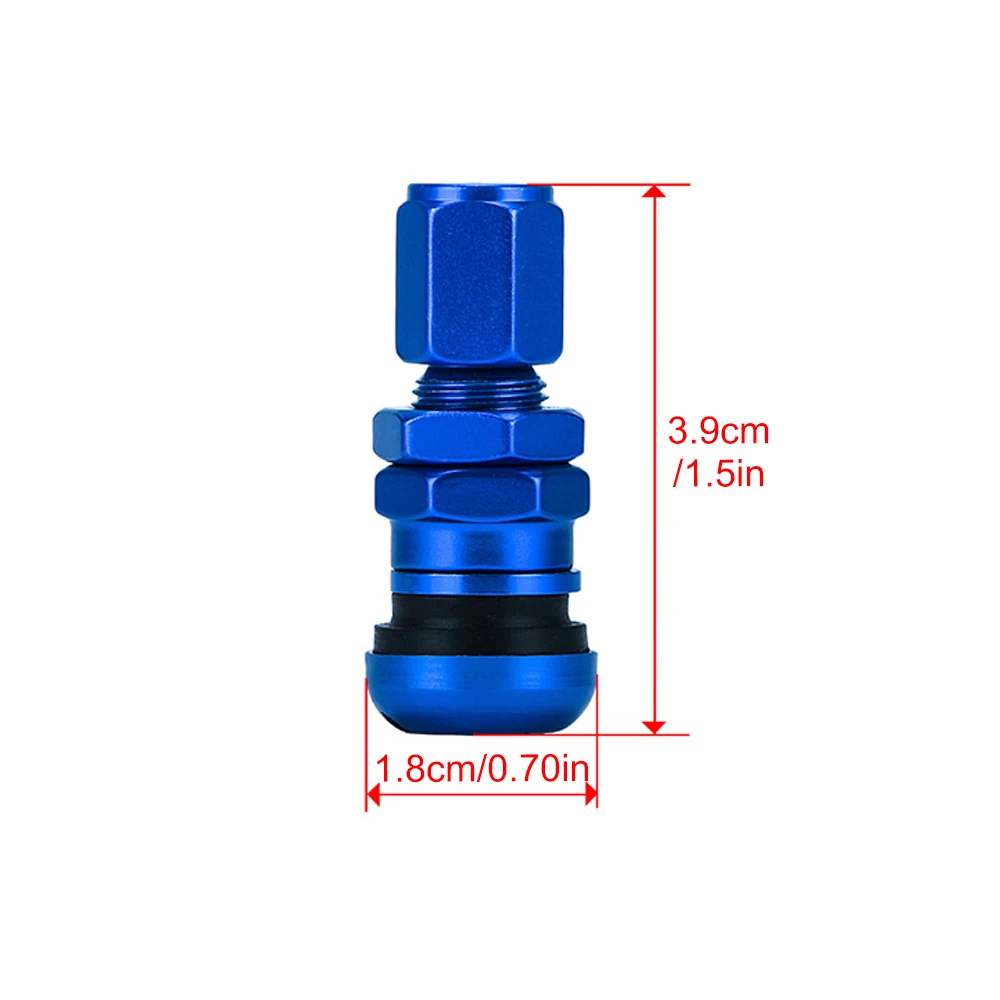 Stelo della valvola della gomma della ruota tubeless dell'automobile 10pcs TR161 camion dell'automobile del metallo del motociclo bullone nella valvola della gomma della gomma Steli corti con tappo an