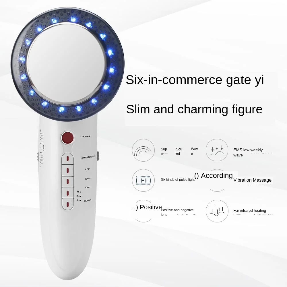 

Six-in-One Slimming Instrument LED cai guang yi EMS Compact Shaping shou shen yi Ultrasonic Burst Fat Beauty Instrument