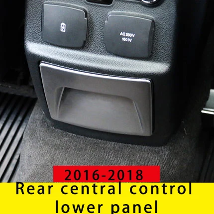 lower panel Для Ford Explorer- задний Центрального управления Нижняя панель хромированный молдинг отделка 1 шт - Цвет: lower panel
