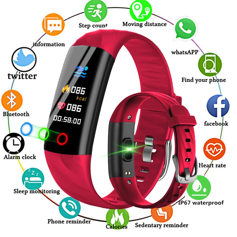 

Smart Watch Women IP68 Waterproof Sport Bracelet Smart Men Fitness Tracker Blood Pressure Heart Rate Monitor Intelligent Watch