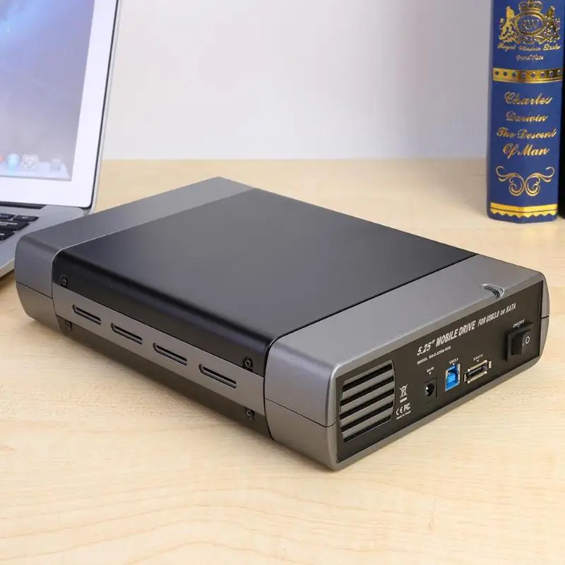 5,25 дюймовый жесткий диск чехол USB3.0 для USB-B адаптер 8T внешний корпус для жесткого диска