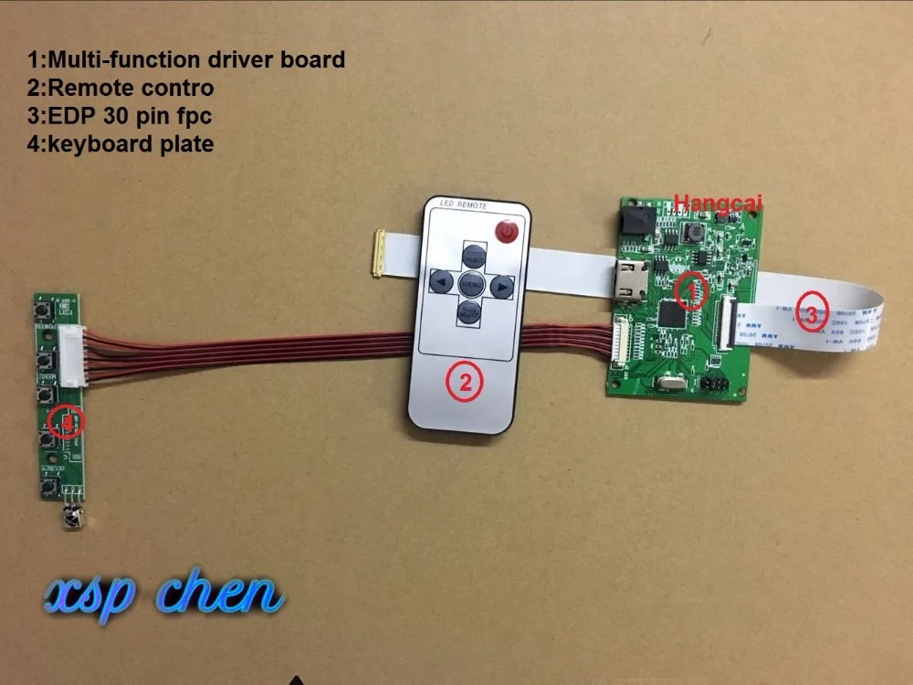 30PIN ЖК-драйвер платы PCB-800807V1 1HDMI EDP для разрешения экрана 1920*1200 1920*1080 1600*900 1366*768 1280*800 30 pin edp