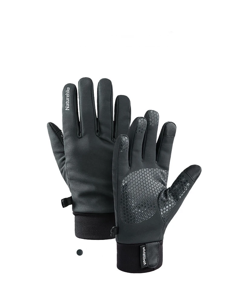 Naturehike спортивные перчатки с сенсорным экраном теплые уличные водонепроницаемые Нескользящие силиконовые перчатки для велоспорта, бега, пешего туризма, NH19S005-T