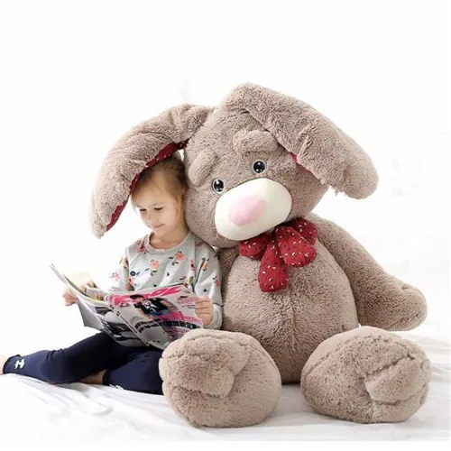 Fancytrader Giant Pop Anime Bunny Plush Doll Big Soft Stuffed Long Ear Rabbit Animals Toy 3 Colors (7)