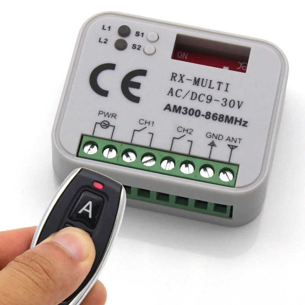 Rx-Multi Ricezione Controller Ac Dc 9-30V Am300-868Mhz Gate Garage Door Telecomando 433Mhz 868Mhz Switch Ricevitore Controller