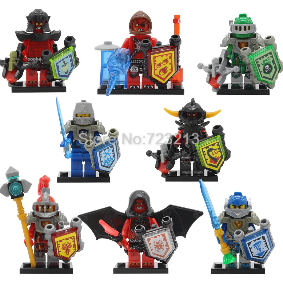 Одна совместимых Nexoed Knights замок фигурка воинов мультфильм строительные блоки наборы модели Кирпичи игрушки для детей