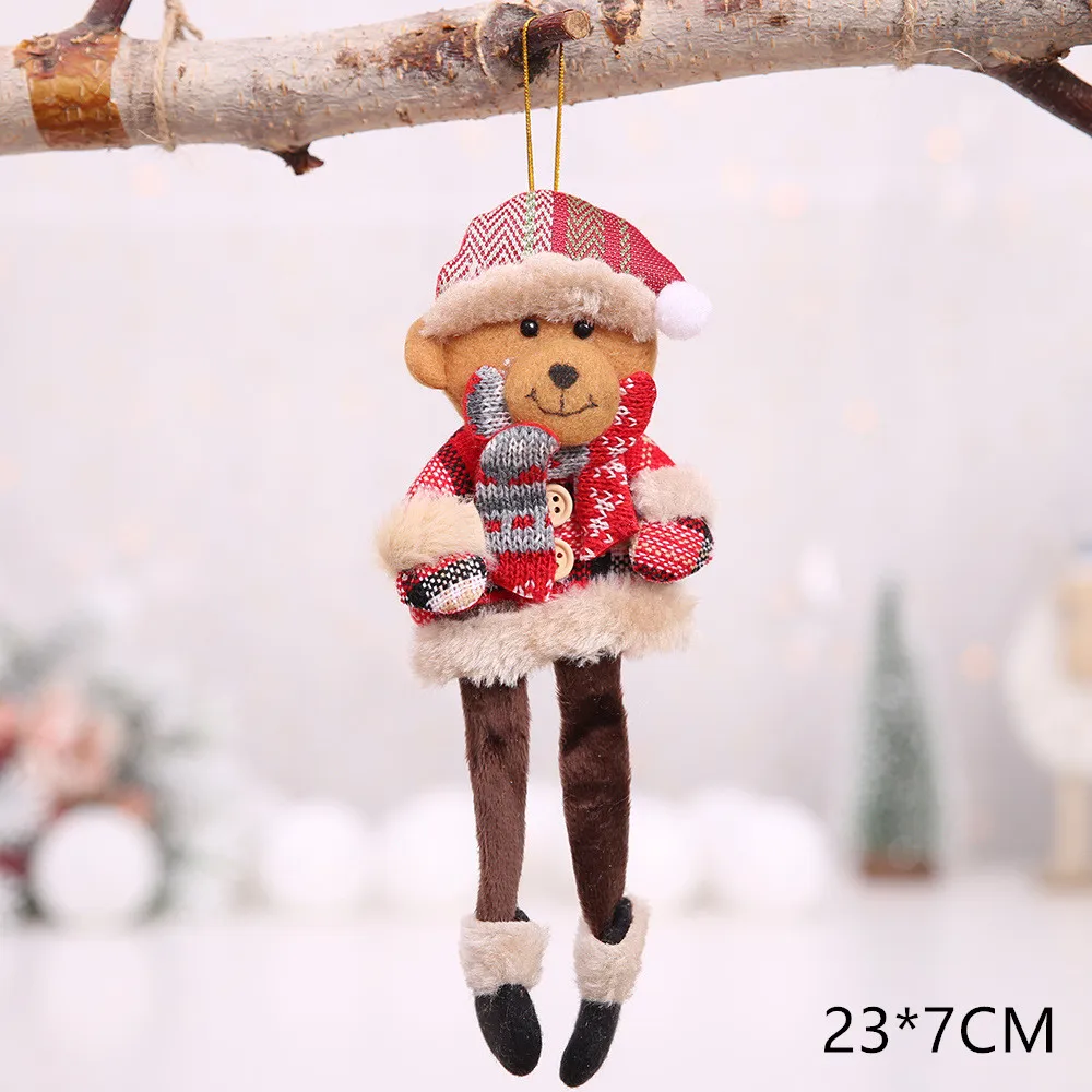20 Год Милые новогодние куклы Санта-Клаус/Снеговик/Лось Noel Рождественская елка украшение для дома Рождество Navidad подарок для детей - Цвет: 20