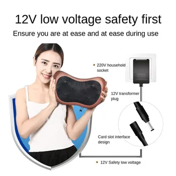 

Electric Neck Massager Shiatsu Back Shoulder Body Neck Knead Smart Massage Device Spine Health Care Acupressure Massage Pillow