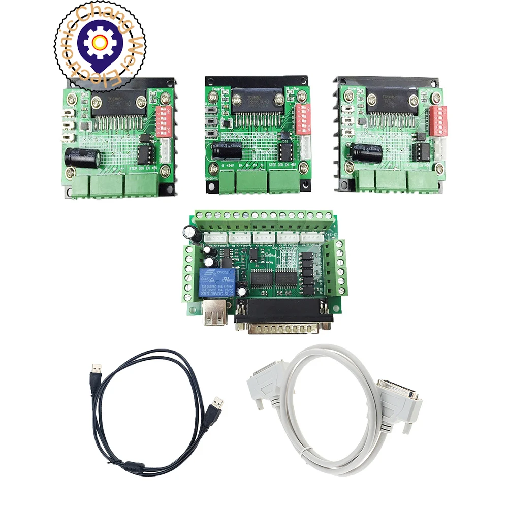 

CNC system control system kit, 1pcs5 axis breakout board + 3pcs TB6560 driver.Buy as soon as possible!