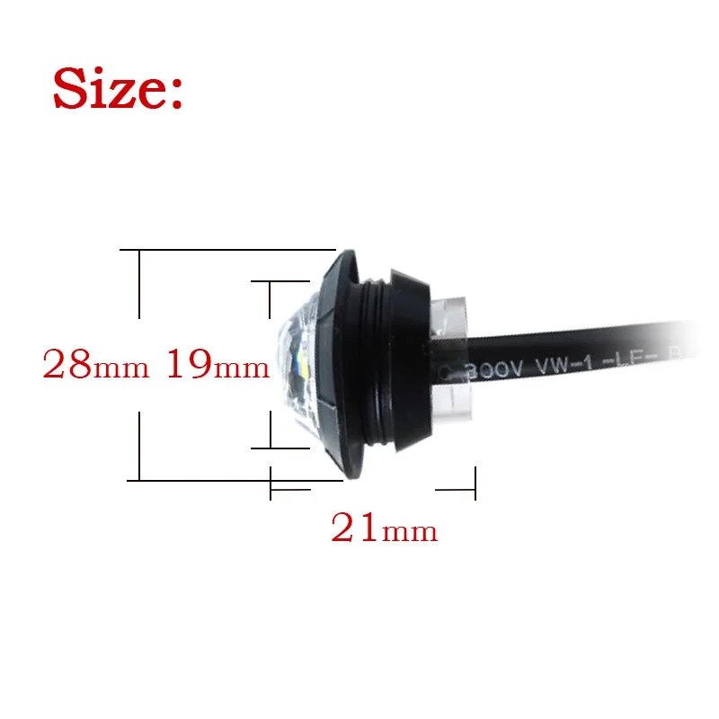 Ʈ�� Ŭ����� ����Ʈ �� ���� LED ���̵� ��Ŀ ǥ�õ�, Ʈ���� �ڵ��� ��Ŀ ��Ʈ��, 3/4 ��ġ, 12V, 24V, 2 ��