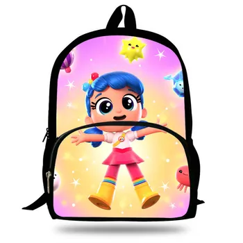 

16-inch Children Cartoon Bag True And Rainbow Kingdom printing School Bags For Teenagers Mochila Backpack Kids Girls Book Bag