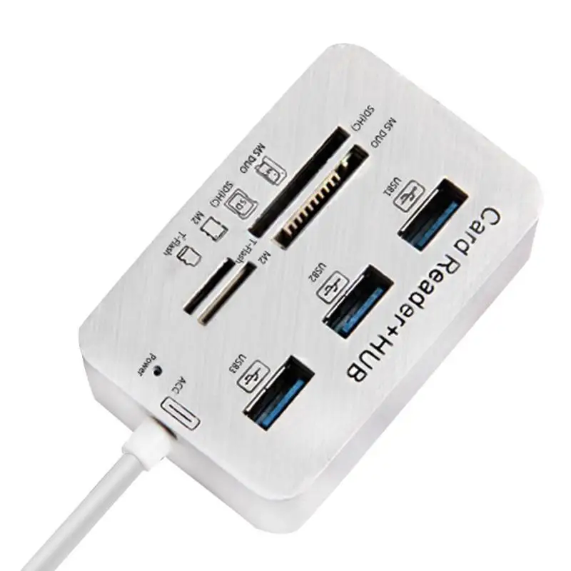 USB 2,0 концентратор адаптер для 3 USB 3,0 MS M2 TF карт памяти конвертер сплиттер скорость передачи данных до 480 бит/с