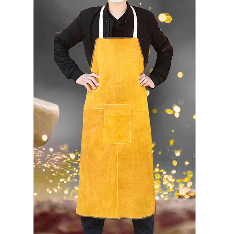 

Designer High Quality Cowhide Welding Welders Aprons Work Safety Work Safety Workwear Blacksmith