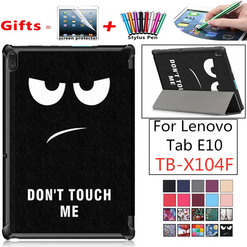 Чехол книжка для Lenovo Tab E10 тонкий чехол с магнитной застежкой и подставкой