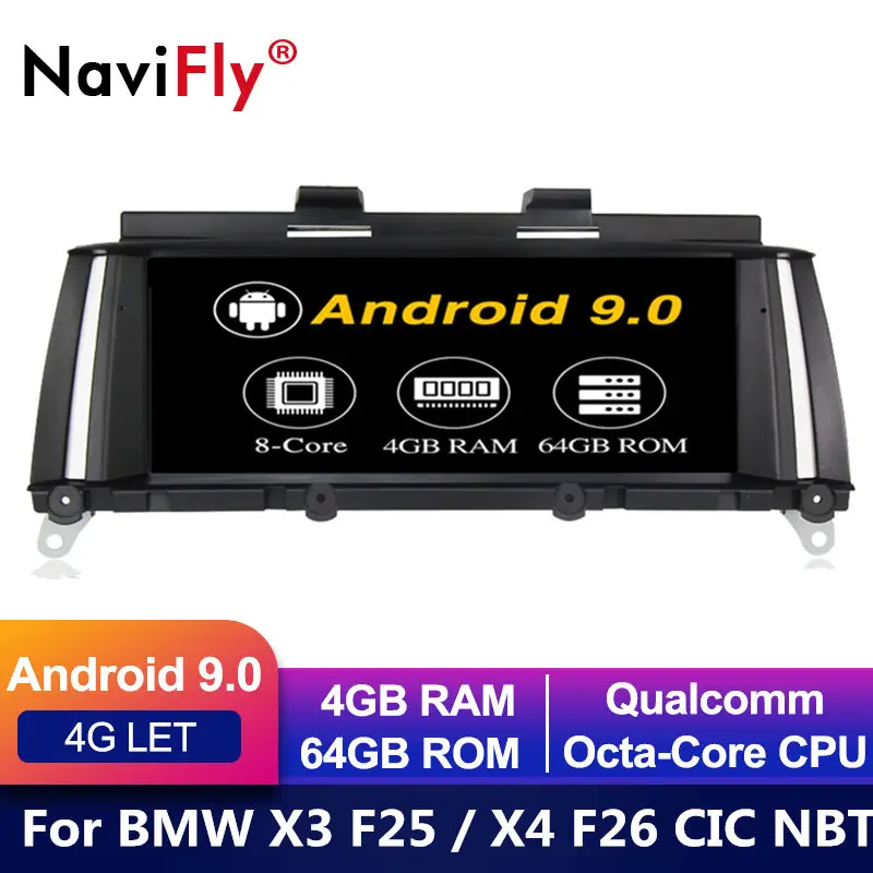 Top IPS 8 Core Android 9.0 CAR DVD FOR BMW X3 F25 for BMW X4 F26 car player audio stereo Multimedia GPS Navigation stereo monitor 0