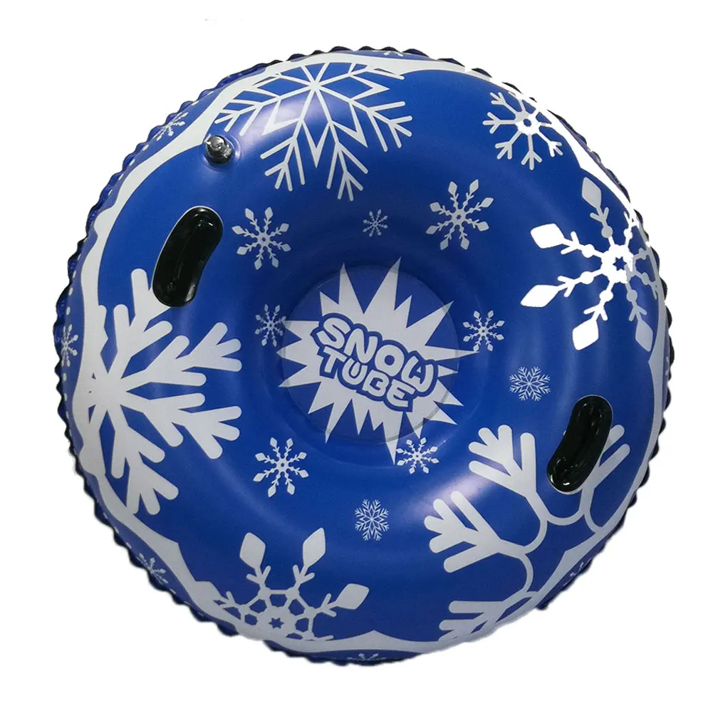 Sturdy Inflatable With Handle Winter Outdoor Sports Raft Toy Adults Childern Family Ski Circle Games Snow Tube Durable PVC