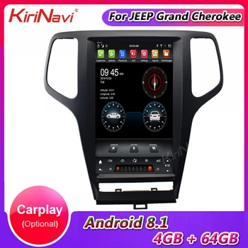 

KiriNavi Vertical Screen Tesla Style 13.6" Android 8.1 Car Radio GPS Navigation For JEEP grand cherokee Car Dvd Player 2009-2013
