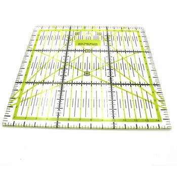 

1pcs 15*15cm Patchwork Ruler Measuring Tool Patchwork Foot Sewing Aligned Ruler Grid Cutting Edge Tailor Craft