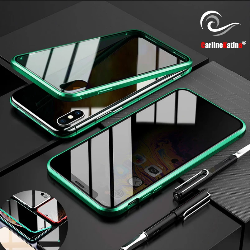 Для huawei P30 Lite Pro mate 20 Lite двухстороннее закаленное стекло анти-открытый w магнитная задняя крышка чехол для Honor 20i Pro