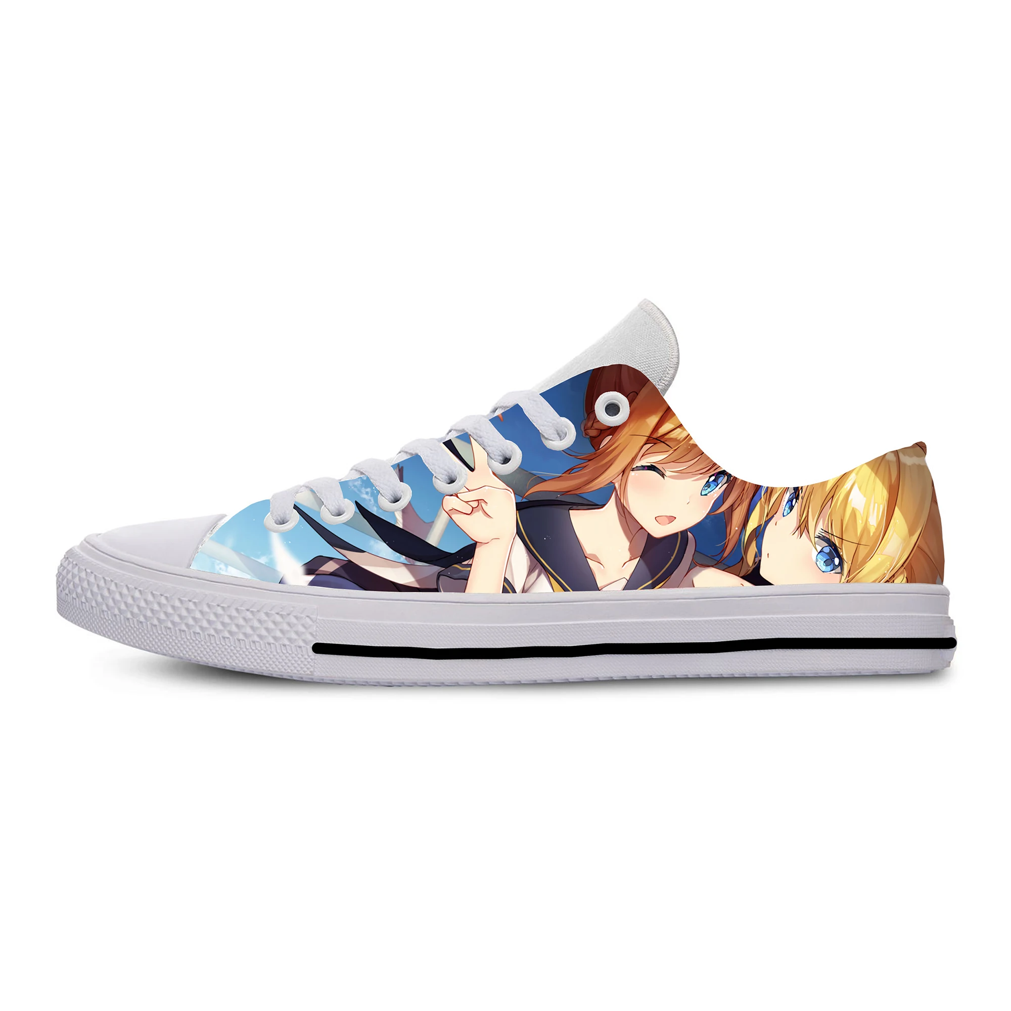 cheap Funny 3D Print Women Men Casual 2019 Anime Hip Hop Azur Lane Homme Harajuku Sneakers Fashion Lightweight Shoes