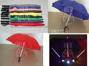 

20pcs/lot Cool Blade Runner Light Saber LED Flash Light Umbrella rose umbrella bottle umbrella Flashlight Night Walkers