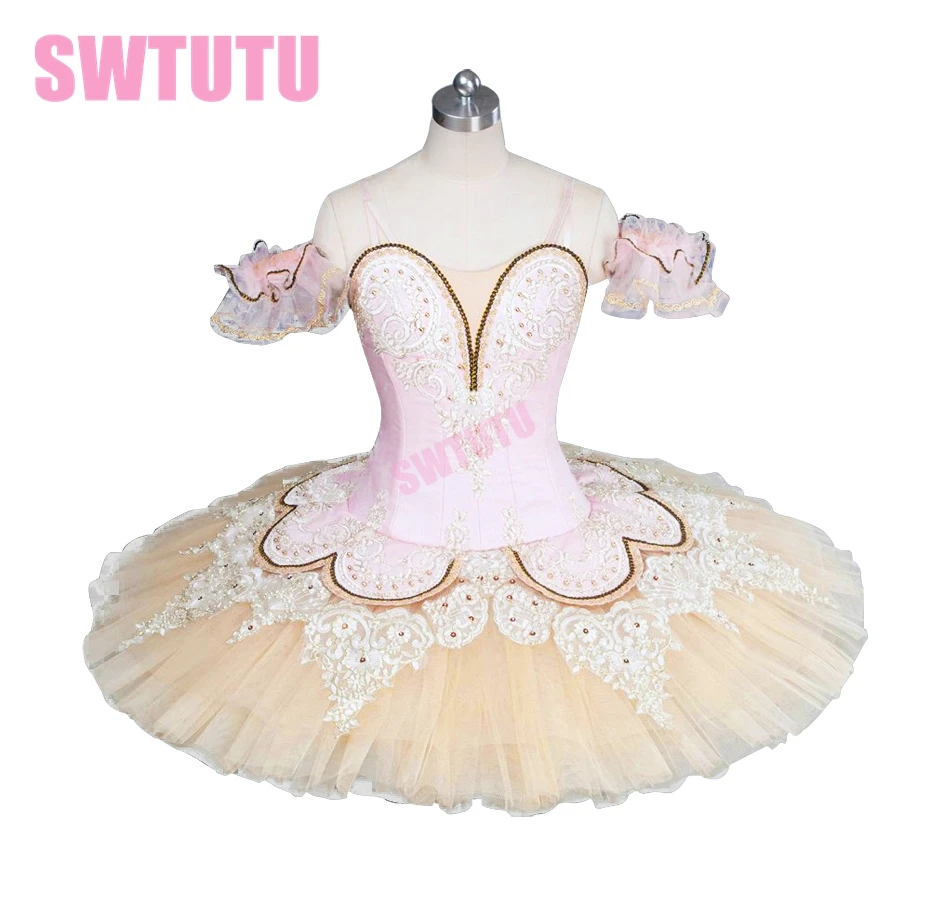 

adult beige sleeping beauty ballet tutu nutcracker tutu professional ballet tutu for performance or competition BT9044C