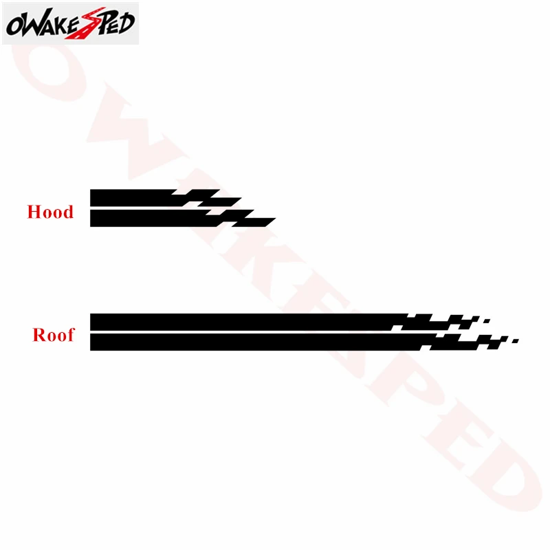Для SUZUKI SWIFT Hood Stripe Decor Decal Auto Sport Cover Engine Roof Stickers Racing Styling Vinyl Stickers|Наклейки на