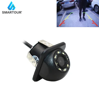 

Smartour Car Reverse View Camera With 8 LED HD Waterproof Parking Line DC 12V CCD Video Backup Image Camera