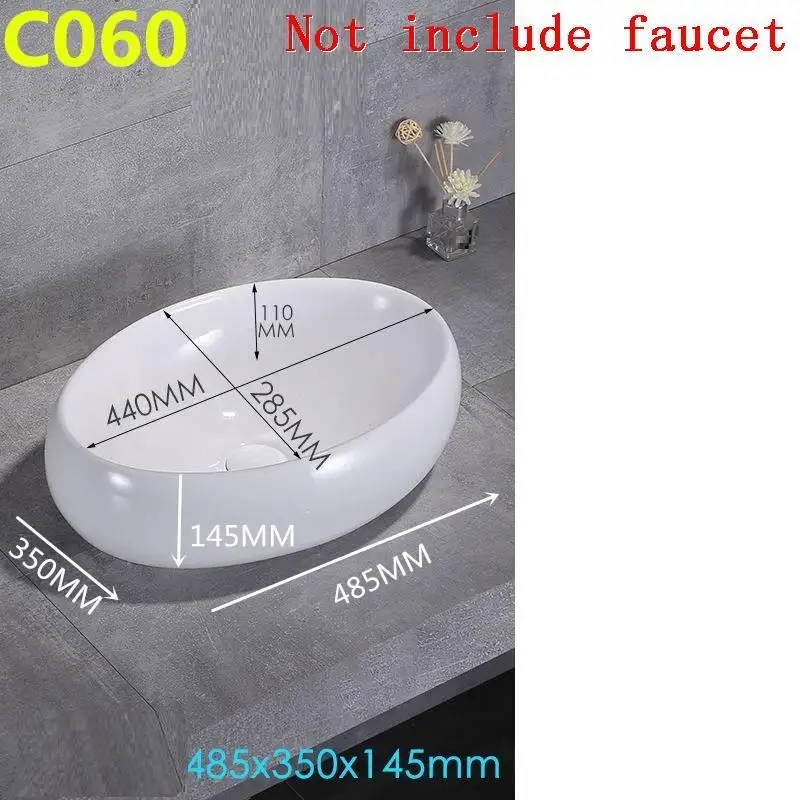 Version C Bagno Para Evier Lavabo Da Appoggio Fregadero Туалет черный De Waschbecken Пиа раковина для ванной комнаты Куба Banheiro умывальник - Цвет: Version C