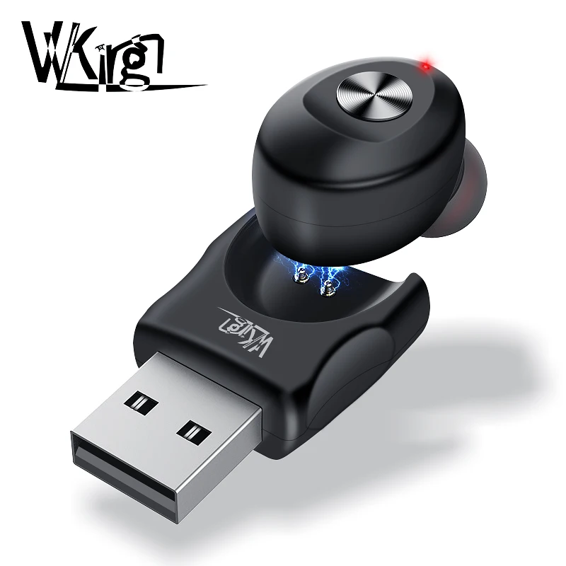 

VVKing TWS 5.0 Bluetooth Wireless Earphone Stereo earbus earphones with Mic Handsfree USB Sport Headset For Xiaom iPhone Samsung