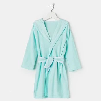 

Terry dressing gown with a hood for a girl, height 122-128 cm, 1431-64_D 1326295