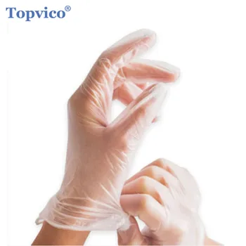 

100pcs Disposable PVC Vinyl Gloves Medical Examination Inspection Protective Gloves Powder-free Food Wash Clean Work Gloves