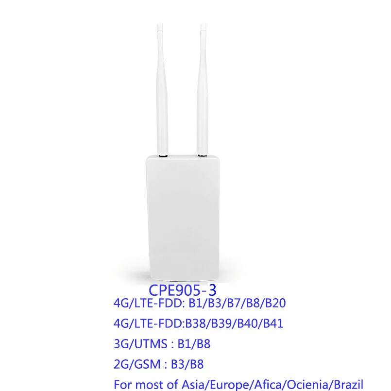 TIANJIE 4G LTE FDD/TDD wifi AP наружный беспроводной роутер Модем LAN/wan порты IP66 водонепроницаемый маршрутизатор с sim-картой слот для IP - Цвет: CPE-905-3