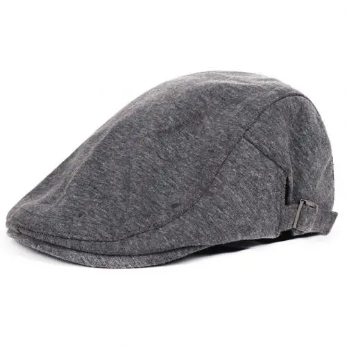 Dark Gray Винтажная хлопковая кепка для среднего возраста, уличная Спортивная Кепка, Солнцезащитная плоская кепка, кепка для газетчика, унисекс, подарок - Цвет: Dark Gray