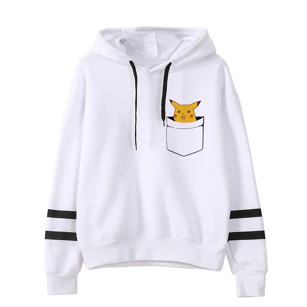 Pokemon Detectiv куртка Пикачу с капюшоном Женская забавная Pika Kawaii толстовка женская одежда женские Пуловеры мультфильм японский корейский для мужчин